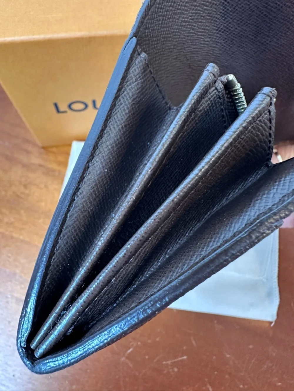 Louis Vuitton Damier Ebene Sarah Wallet
